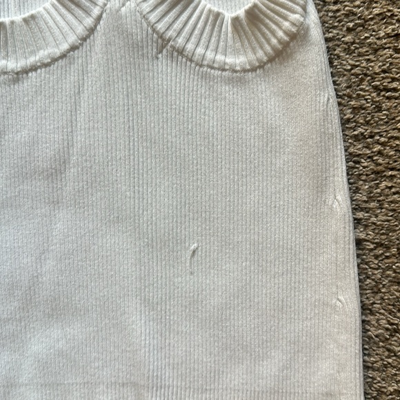 H&M White Ribbed Tank Top - Picture 4 of 4